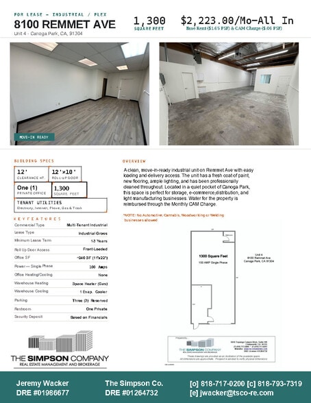 8100-8110 Remmet Ave, Canoga Park, CA for lease - Building Photo - Image 2 of 8
