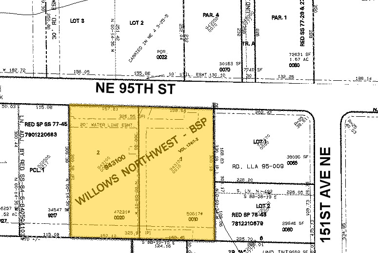 14935-14963 NE 95th St St, Redmond, WA à louer - Plan cadastral - Image 2 de 2