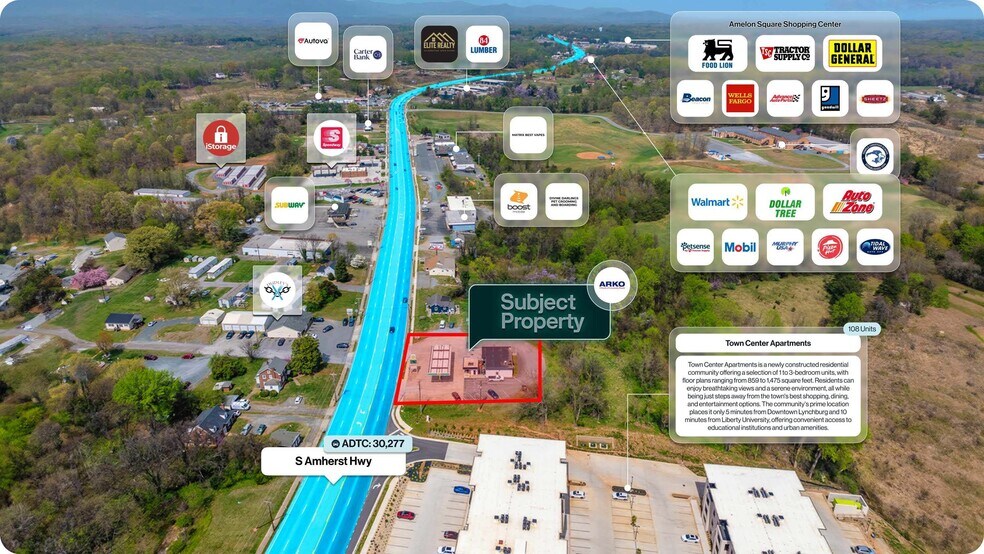 4623 S Amherst Hwy, Madison Heights, VA à vendre - Photo du bâtiment - Image 3 de 3