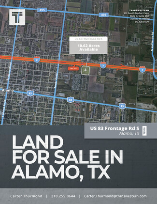 Plus de détails pour U.S. 83 Frontage Rd S., Alamo, TX - Terrain à vendre