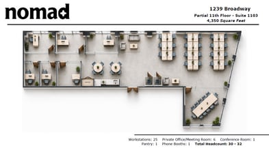 1237-1239 Broadway, New York, NY à louer Plan d’étage- Image 1 de 5