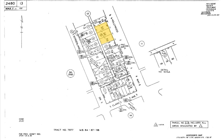 847 N Hollywood Way, Burbank, CA for lease - Plat Map - Image 3 of 3
