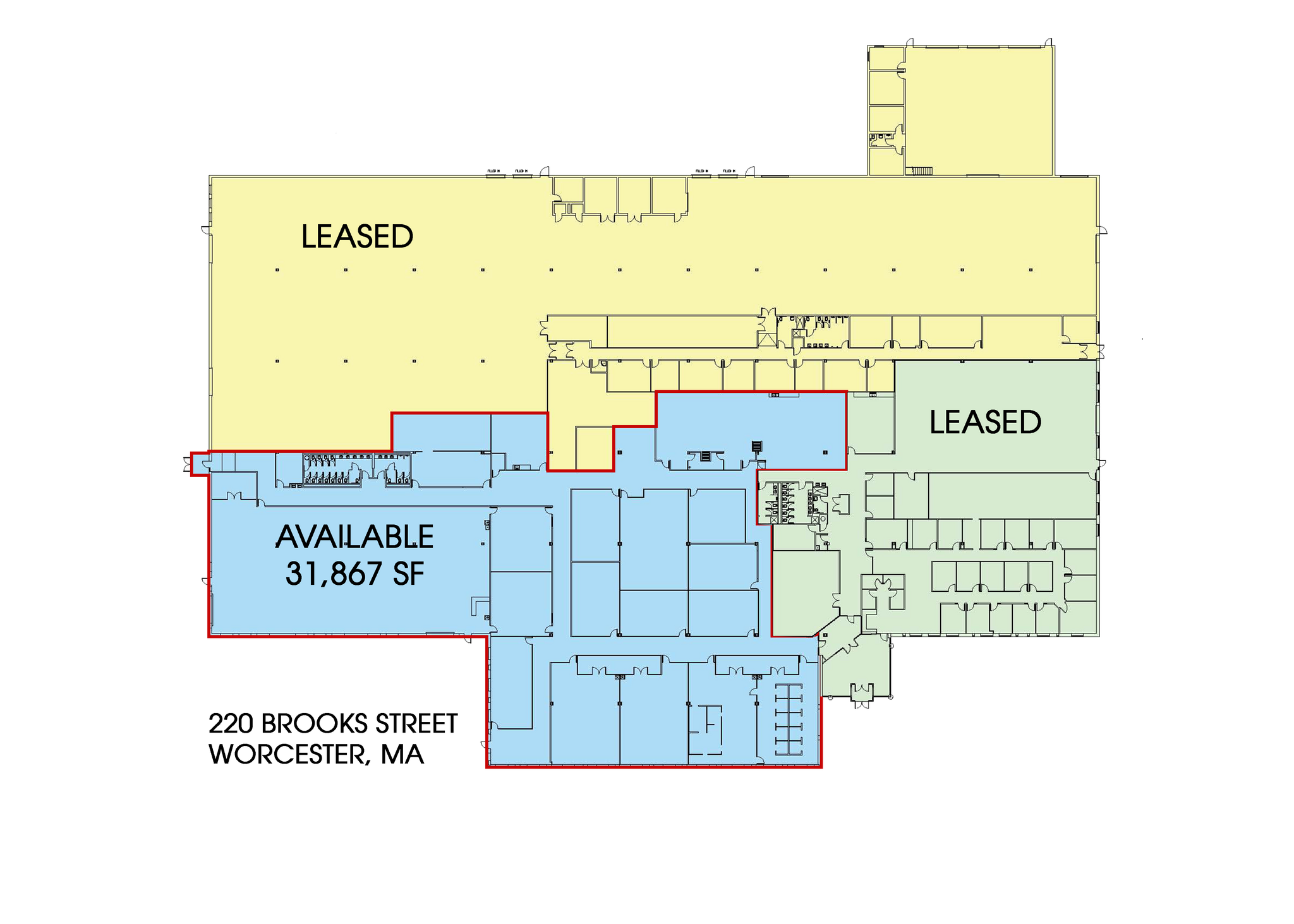 220 Brooks St, Worcester, MA for lease Floor Plan- Image 1 of 2