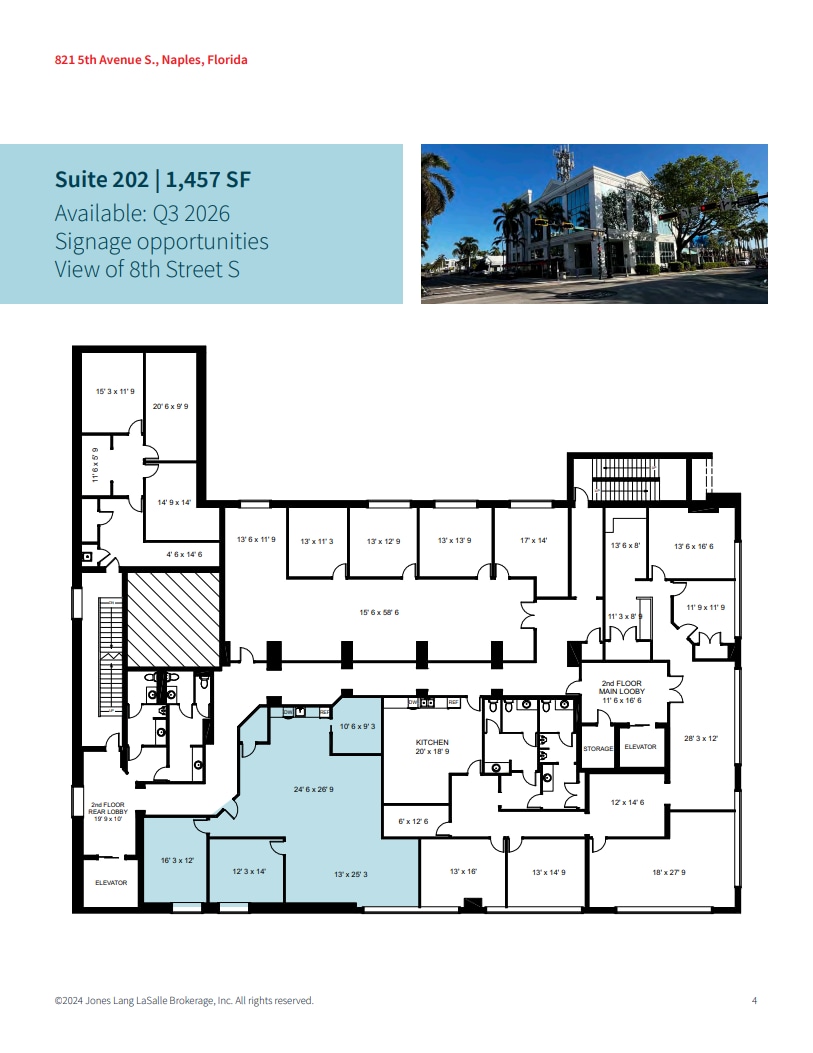 821 5th Ave S, Naples, FL à louer Plan d’étage- Image 1 de 1