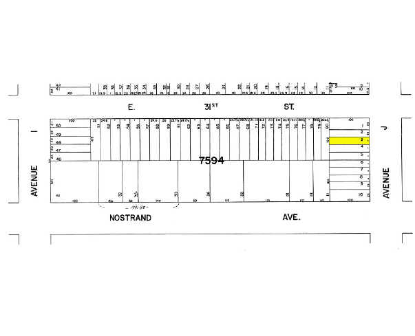 3019 Avenue J, Brooklyn, NY à vendre - Plan cadastral - Image 3 de 3