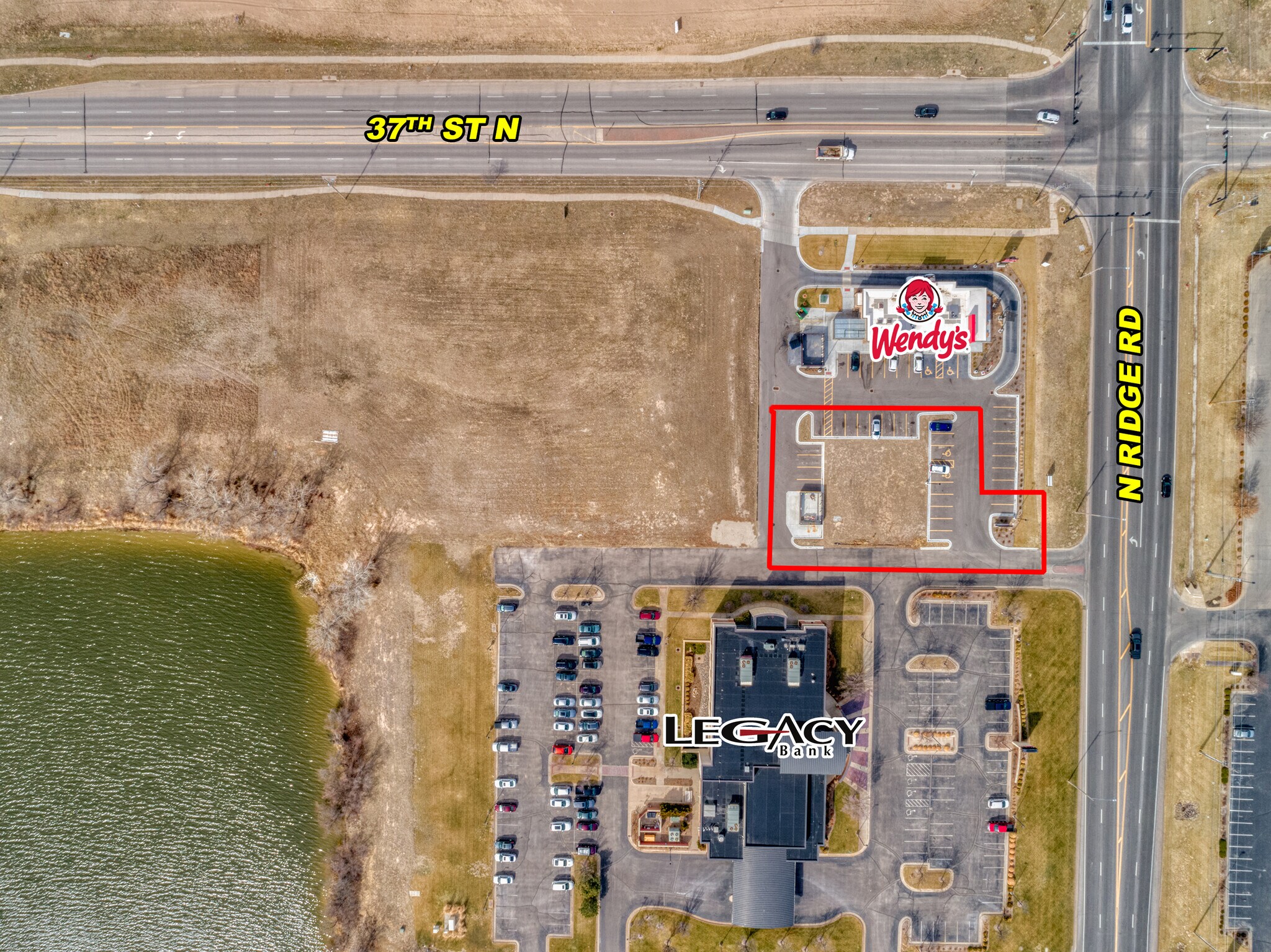 37th, Wichita, KS for lease Aerial- Image 1 of 7