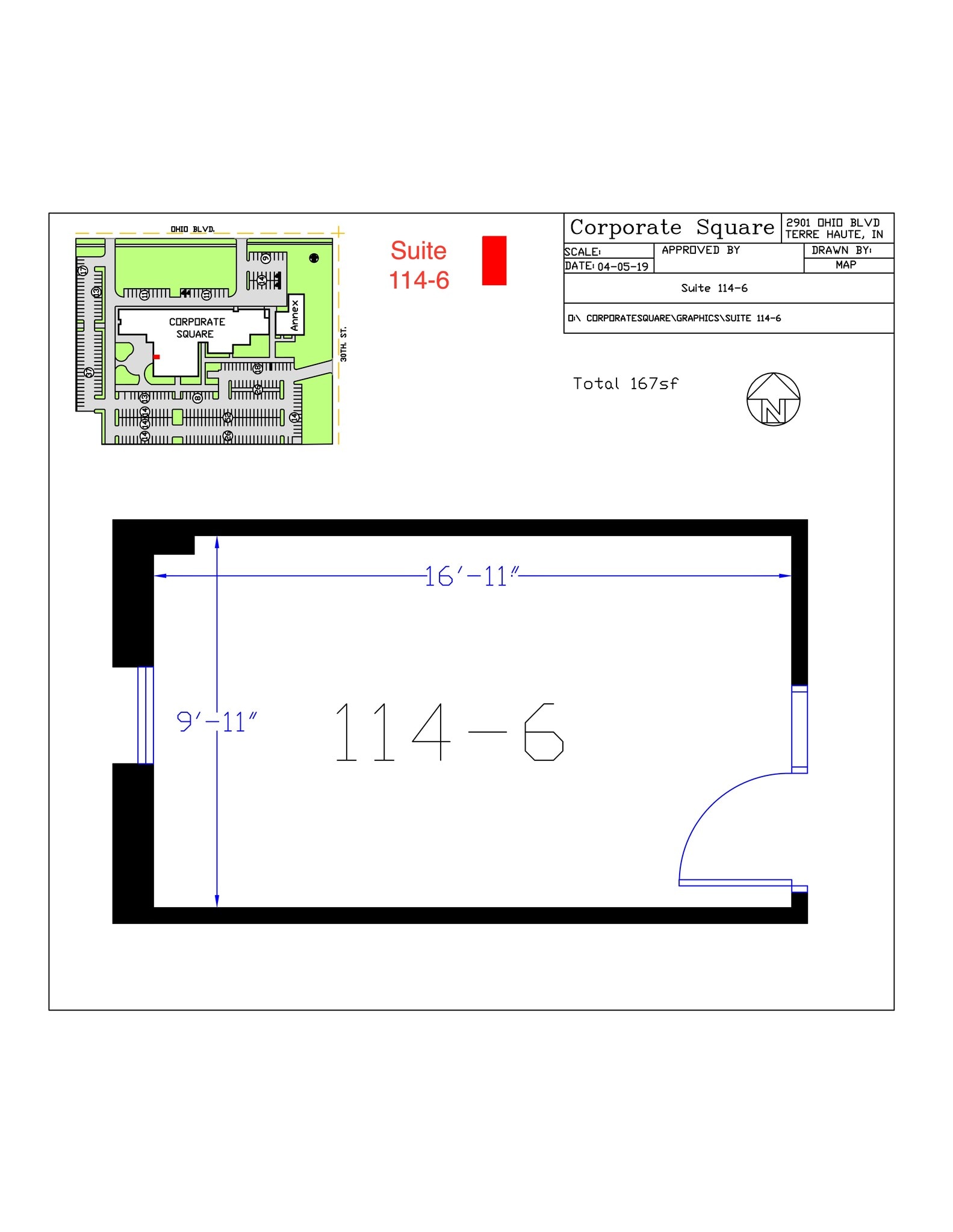 2901 Ohio Blvd, Terre Haute, IN à louer Plan de site- Image 1 de 1