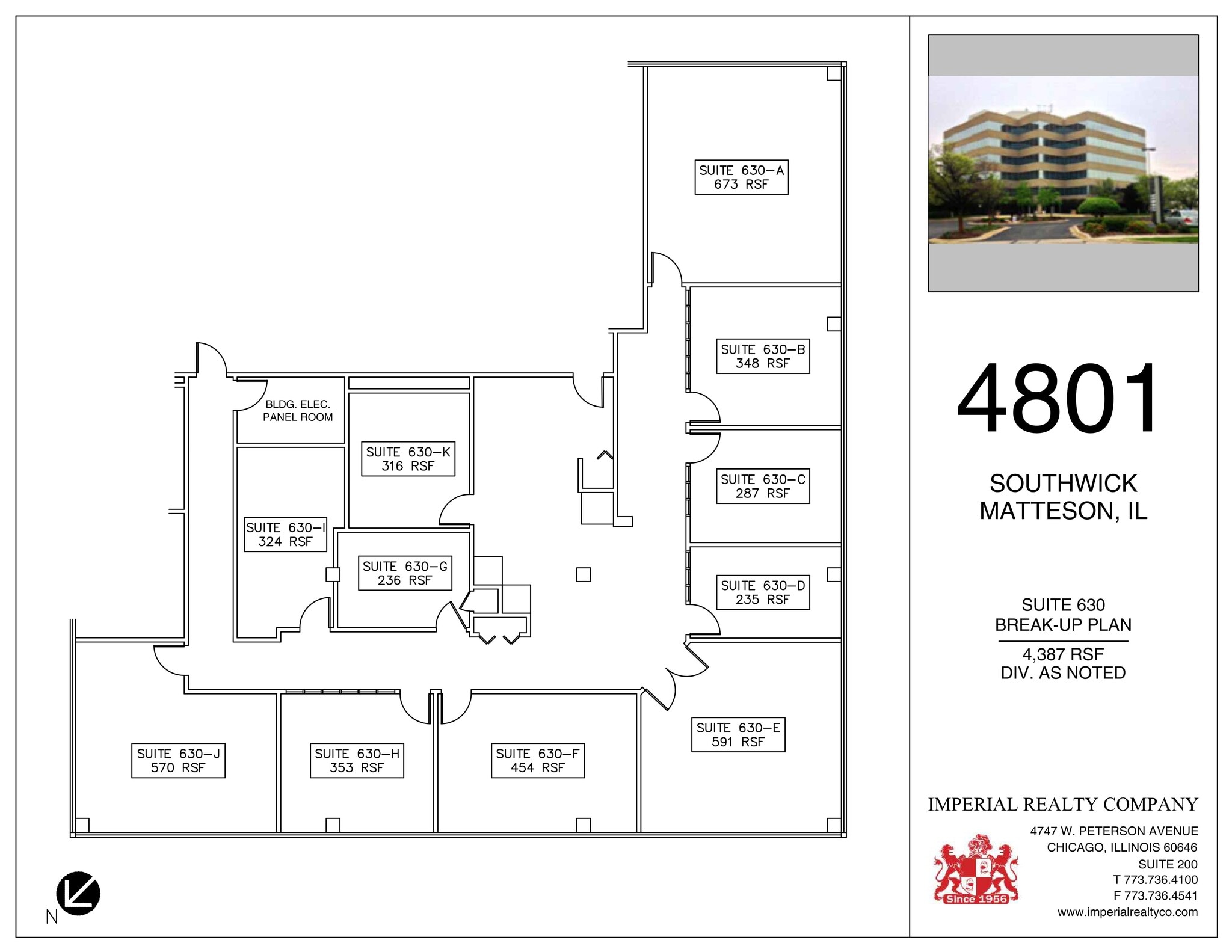 4801 Southwick Dr, Matteson, IL for lease Site Plan- Image 1 of 3