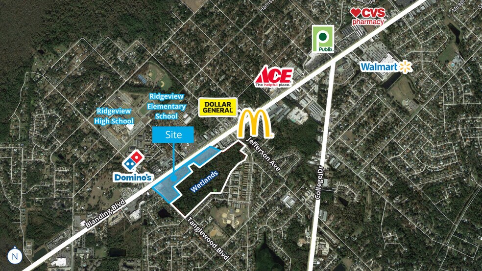 Blanding Blvd, Orange Park, FL for sale - Aerial - Image 1 of 3