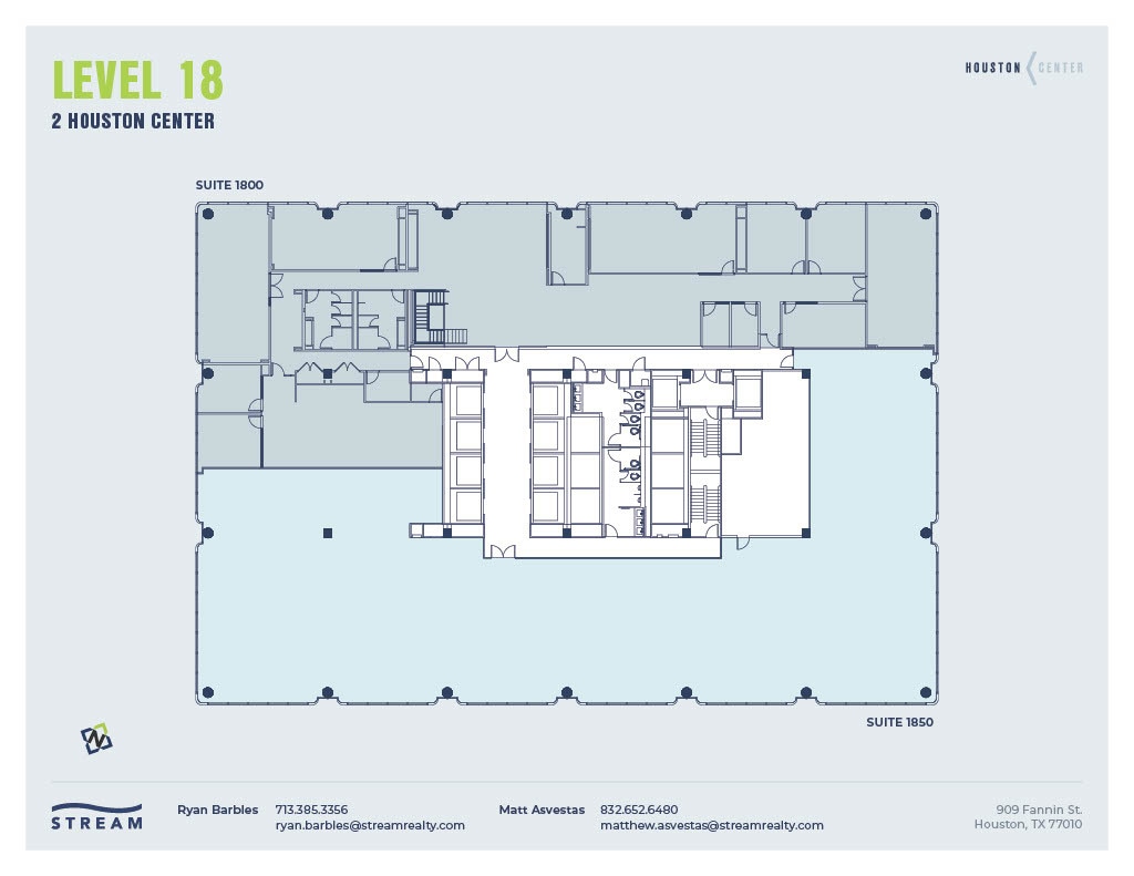 909 Fannin St, Houston, TX for lease Floor Plan- Image 1 of 1