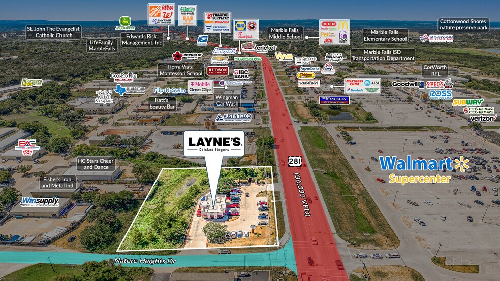 2711 Us Highway 281, Marble Falls, TX à vendre - Photo du bâtiment - Image 2 de 5