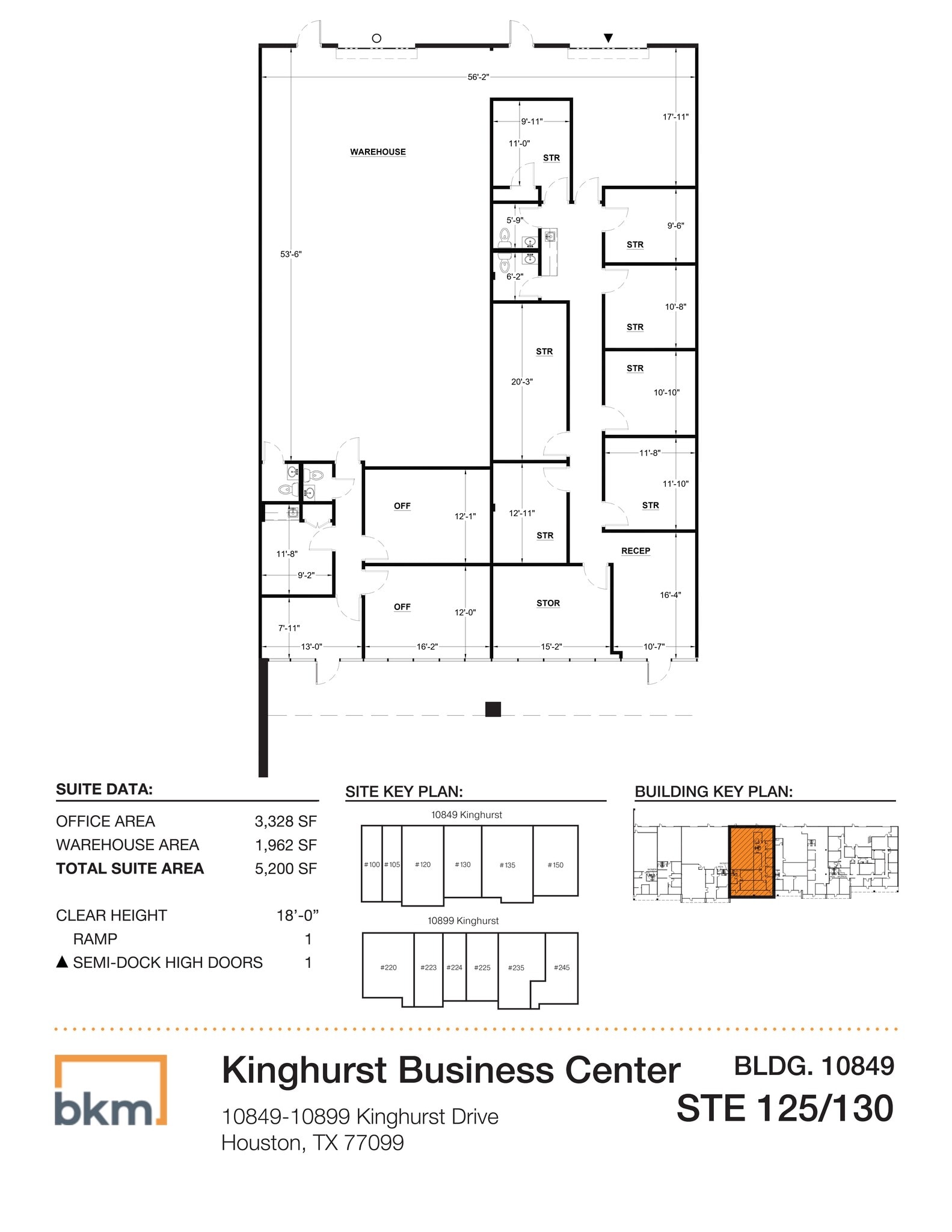 10849 Kinghurst Dr, Houston, TX à louer Plan de site- Image 1 de 1