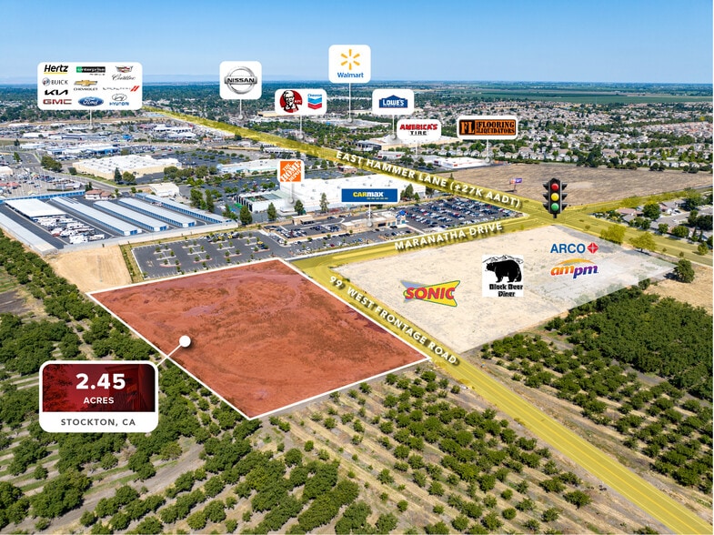 7301 N State Route 99 W Frontage Road, Stockton, CA for sale - Building Photo - Image 1 of 7