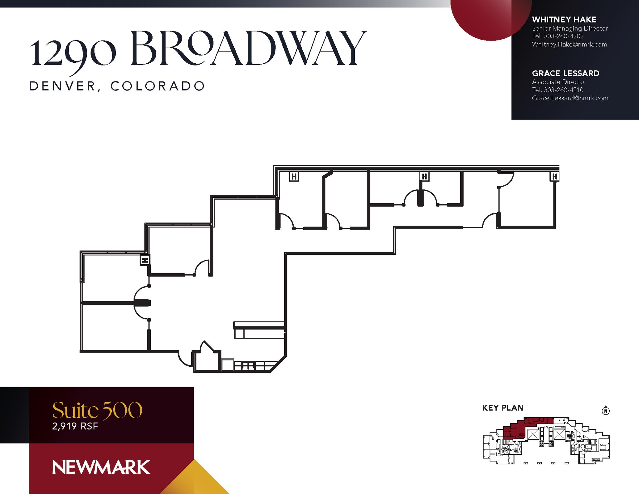1290 Broadway, Denver, CO à louer Plan d’étage- Image 1 de 1