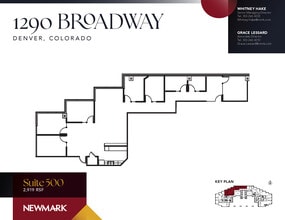 1290 Broadway, Denver, CO à louer Plan d’étage- Image 1 de 1