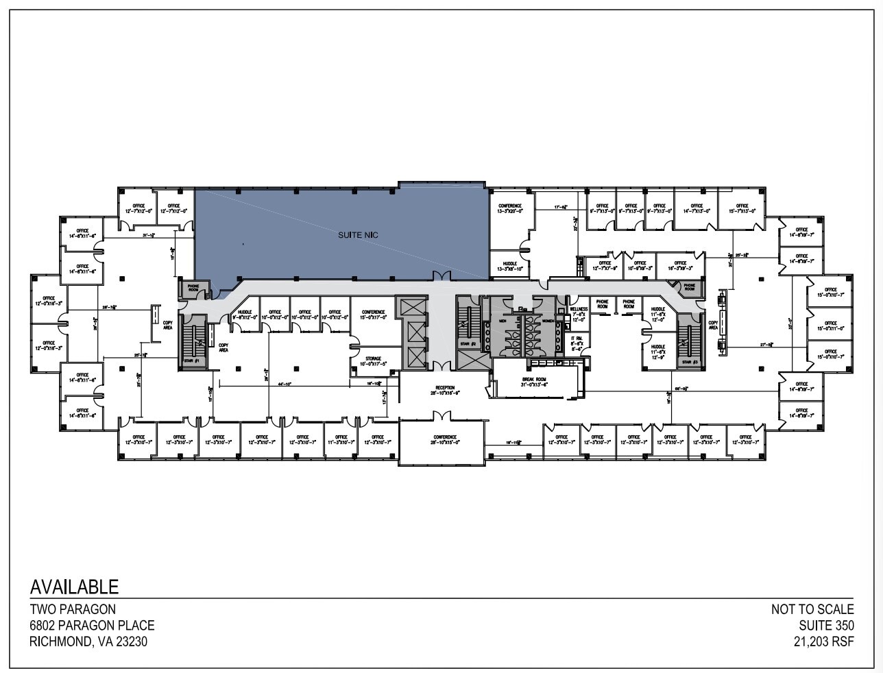 6802 Paragon Pl, Richmond, VA for lease Floor Plan- Image 1 of 1