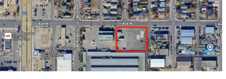 2401 1st Av N, Regina, SK for sale Aerial- Image 1 of 1
