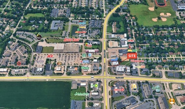 1301-1313 N Bridge St, Yorkville, IL - AERIAL  map view