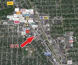 400 S Old Woodward Ave, Birmingham, MI - Aerial  map view