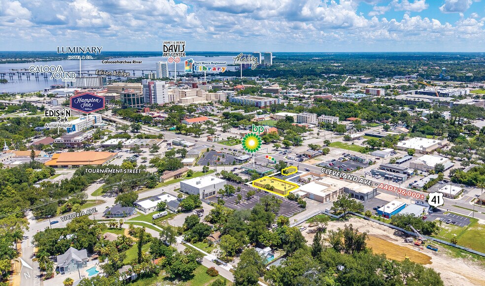 2210-2218 S Cleveland Ave, Fort Myers, FL à louer - Aérien - Image 3 de 6