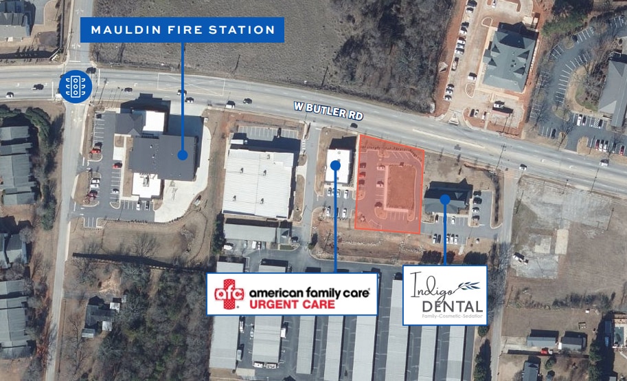 935-W Butler Road, Greenville, SC à vendre - Photo du bâtiment - Image 2 de 3