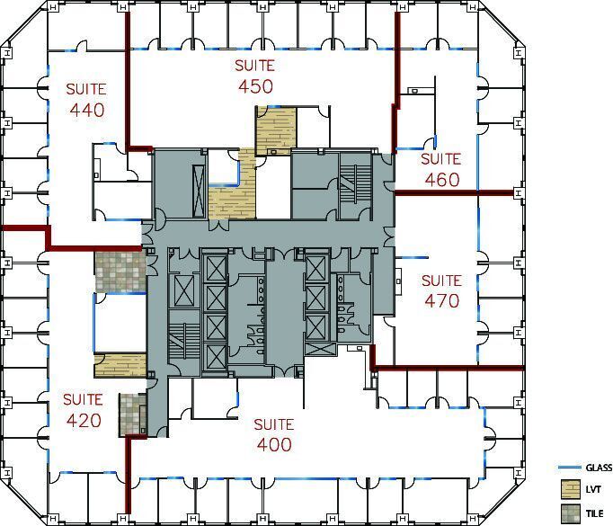 100 Spectrum Center Dr, Irvine, CA à louer Plan d’étage- Image 1 de 1