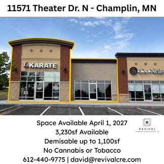 Plus de détails pour 11565 Theatre Dr, Champlin, MN - Commerce de détail à louer