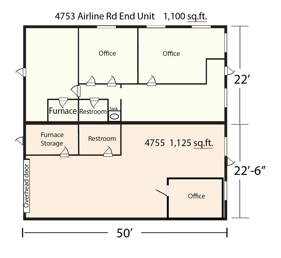 4765 Airline Rd, Muskegon, MI for lease Floor Plan- Image 1 of 1
