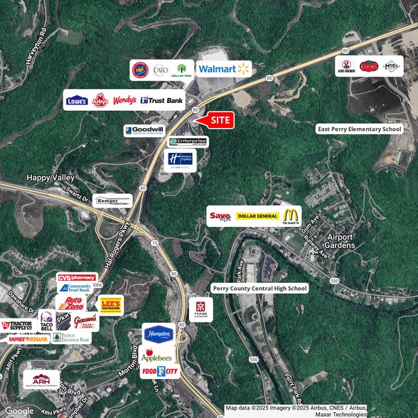 60 Fitz Gilbert Rd, Hazard, KY à louer - Aérien - Image 3 de 3