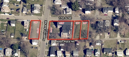 1658 Superior Ave NE, Canton, OH - Aerial  map view