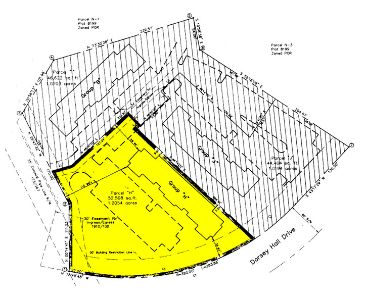 5090-5096 Dorsey Hall Dr, Ellicott City, MD à vendre - Plan cadastral - Image 1 de 1