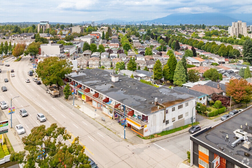 3479-3499 Kingsway, Vancouver, BC for lease - Aerial - Image 2 of 2