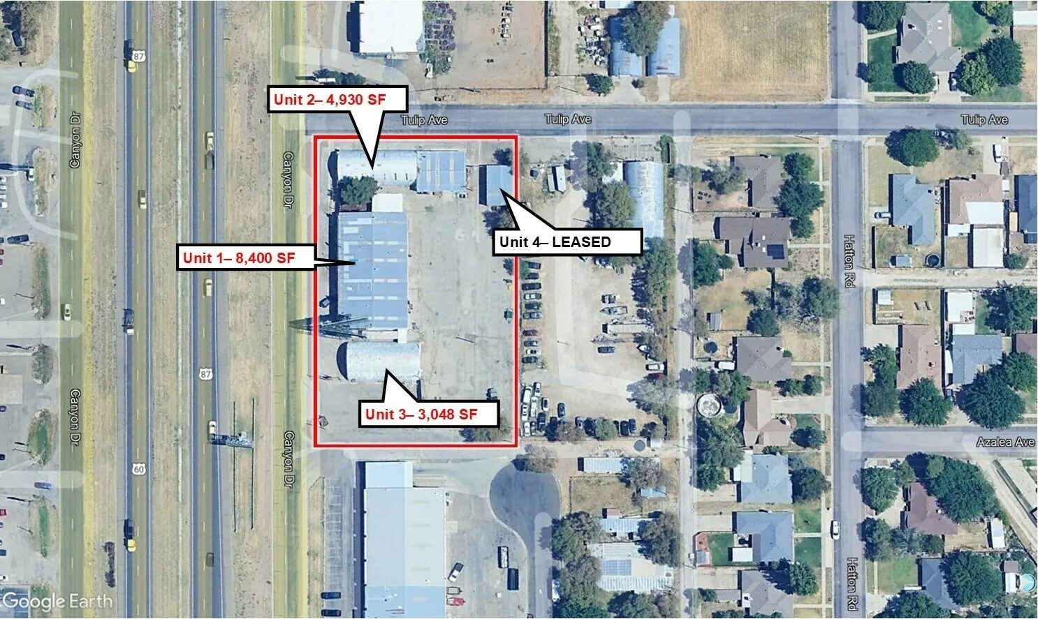 6633 Canyon Dr, Amarillo, TX à vendre Aérien- Image 1 de 2