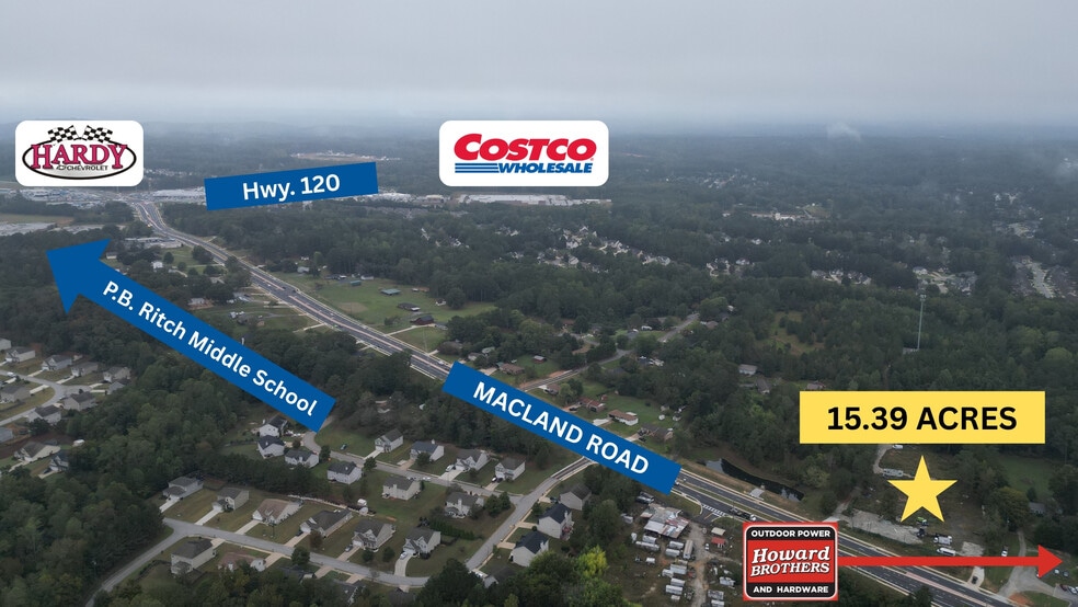 3089 Macland Rd, Dallas, GA for sale - Aerial - Image 1 of 8