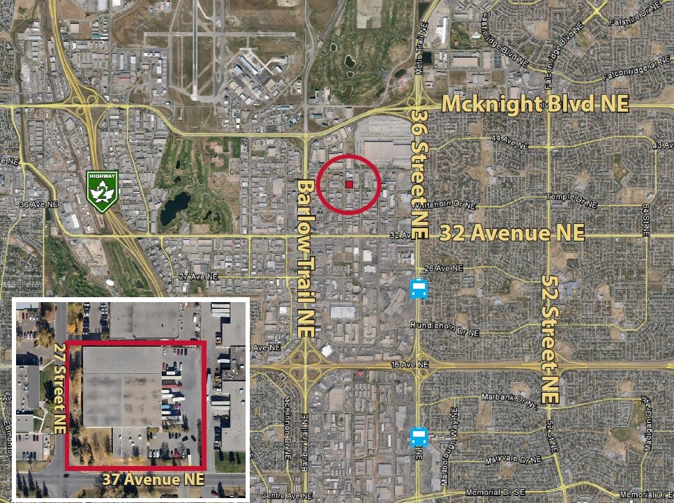 2820 37th Ave NE, Calgary, AB for sale Aerial- Image 1 of 1