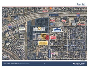 2505 Ella Blvd, Houston, TX - Aérien Vue de la carte