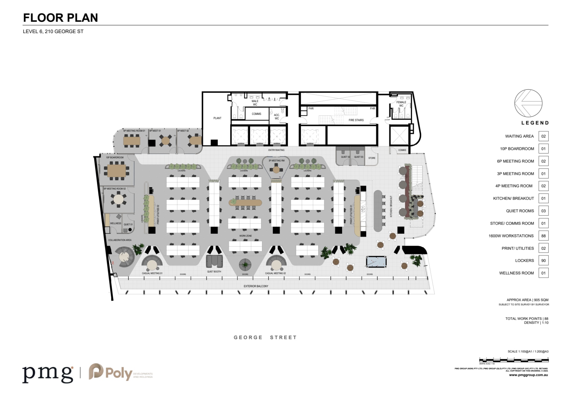 210 George St, Sydney à louer Plan d’étage- Image 1 de 3