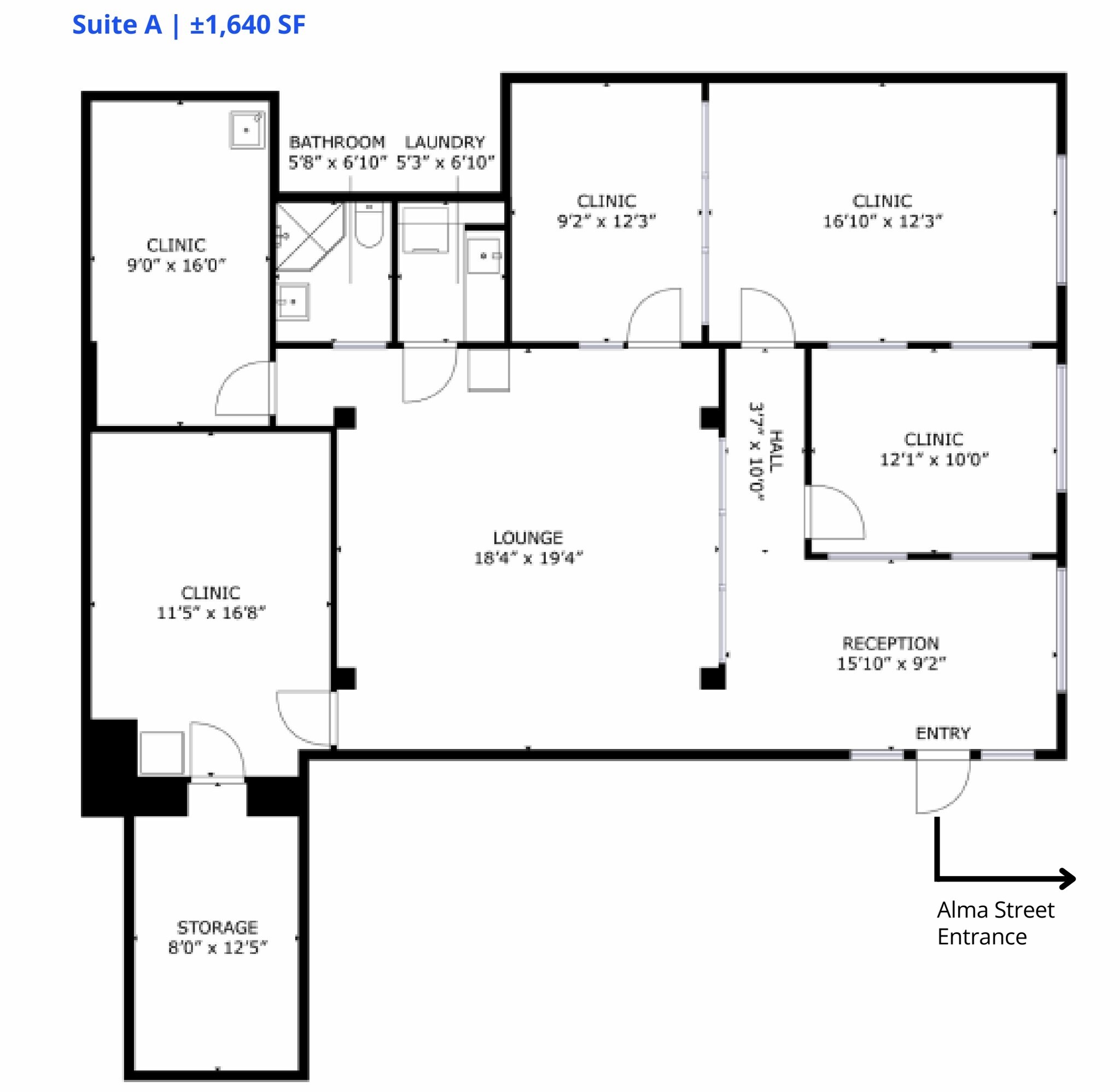 15 Alma St, Moncton, NB for lease Floor Plan- Image 1 of 14