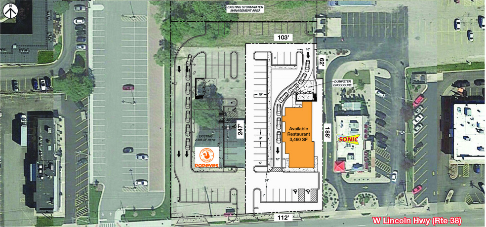 1127 W Lincoln Hwy, Dekalb, IL for sale - Site Plan - Image 3 of 4