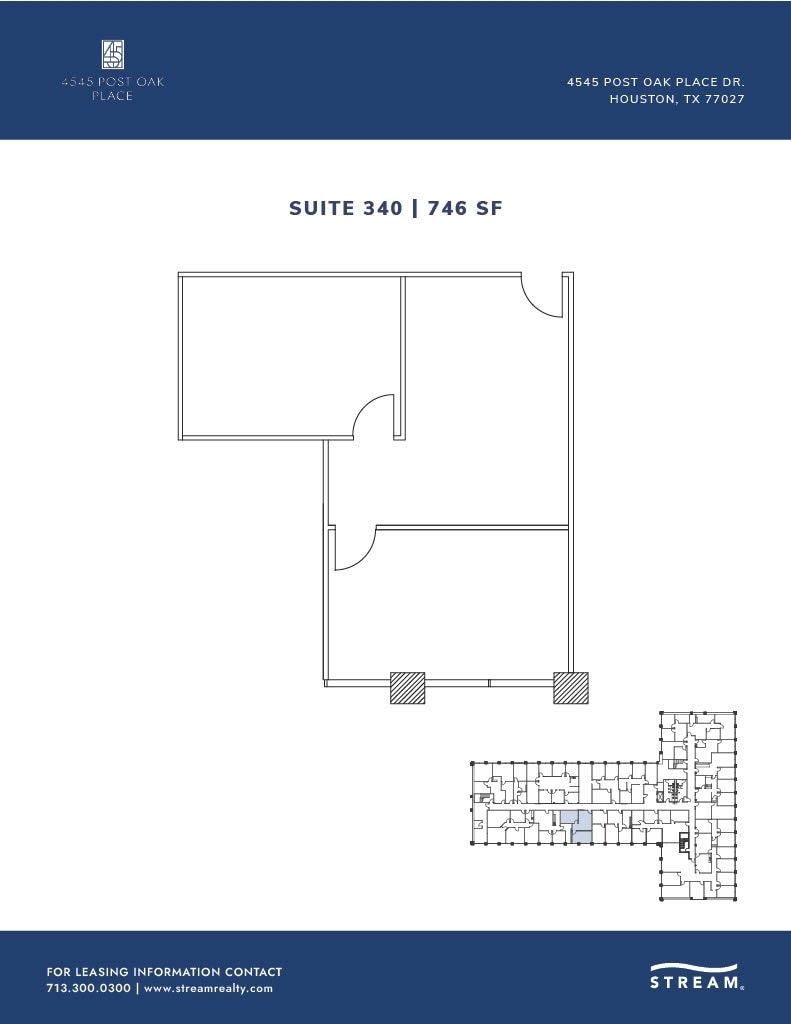 4545 Post Oak Pl, Houston, TX for lease Floor Plan- Image 1 of 1