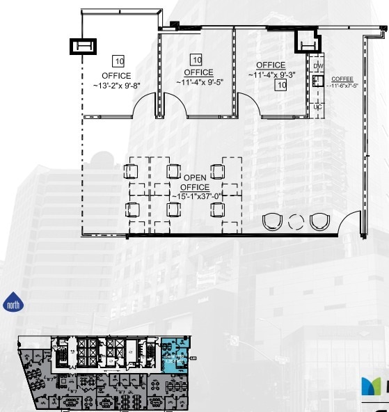 655 W Broadway, San Diego, CA for lease Floor Plan- Image 1 of 1