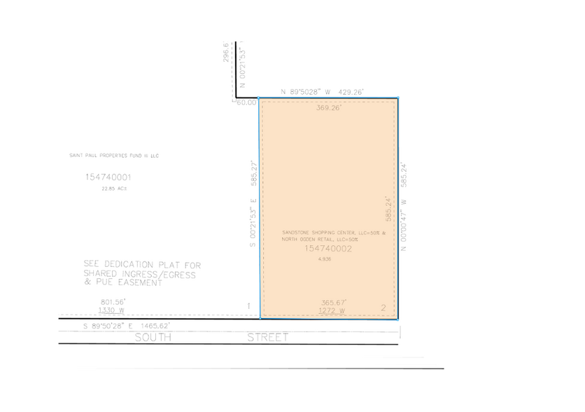 1272 W 3300 S, Ogden, UT for lease - Plat Map - Image 3 of 3
