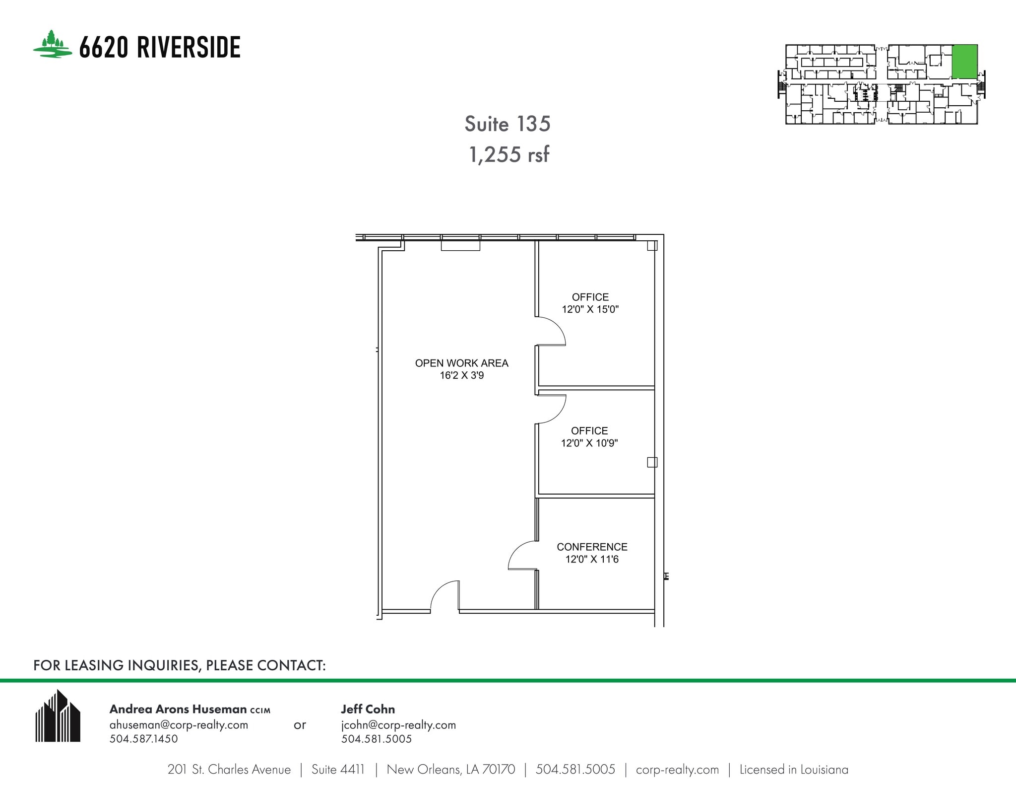 6660 Riverside Dr, Metairie, LA for lease Site Plan- Image 1 of 1