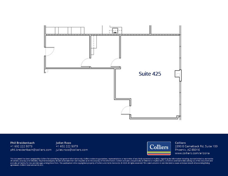 2222 E Highland Ave, Phoenix, AZ for lease - Floor Plan - Image 2 of 11