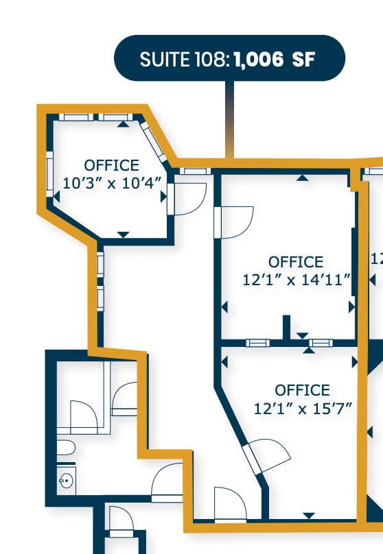 120 N Victory Blvd, Burbank, CA à louer Plan d’étage- Image 1 de 6