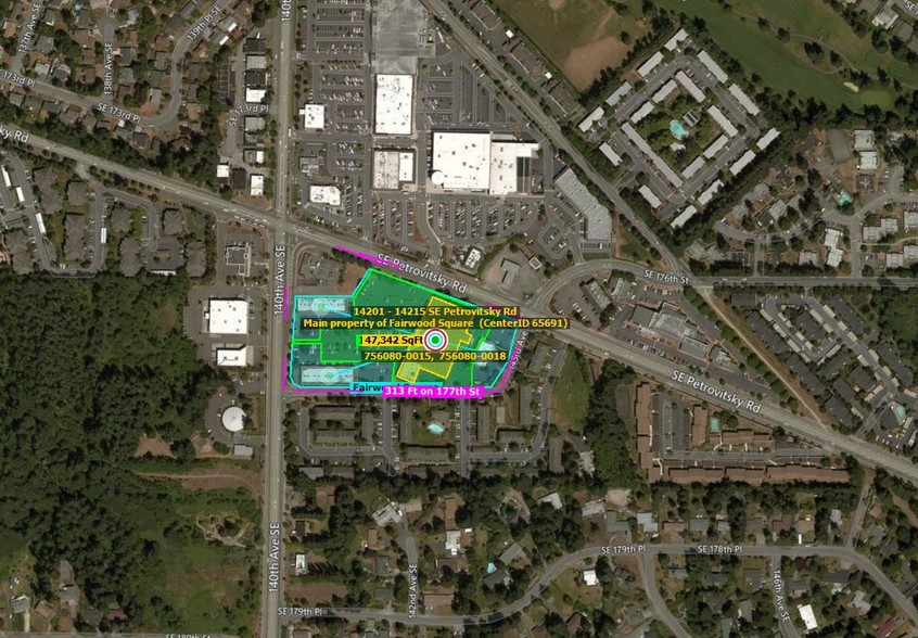 14201-14215 SE Petrovitsky Rd, Renton, WA à louer - Plan cadastral - Image 2 de 8