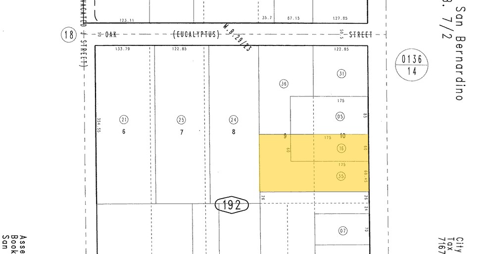 424-432 S I St, San Bernardino, CA à louer - Plan cadastral - Image 2 de 27