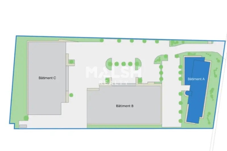 Bureau dans Saint-Priest à louer - Plan de site - Image 3 de 4