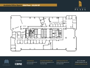 201 S College St, Charlotte, NC à louer Plan d’étage- Image 1 de 1