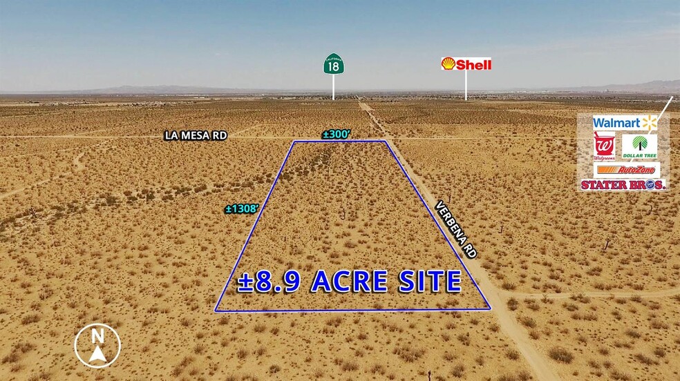 La Mesa Rd. & Verbena Road, Victorville, CA for sale - Building Photo - Image 1 of 7